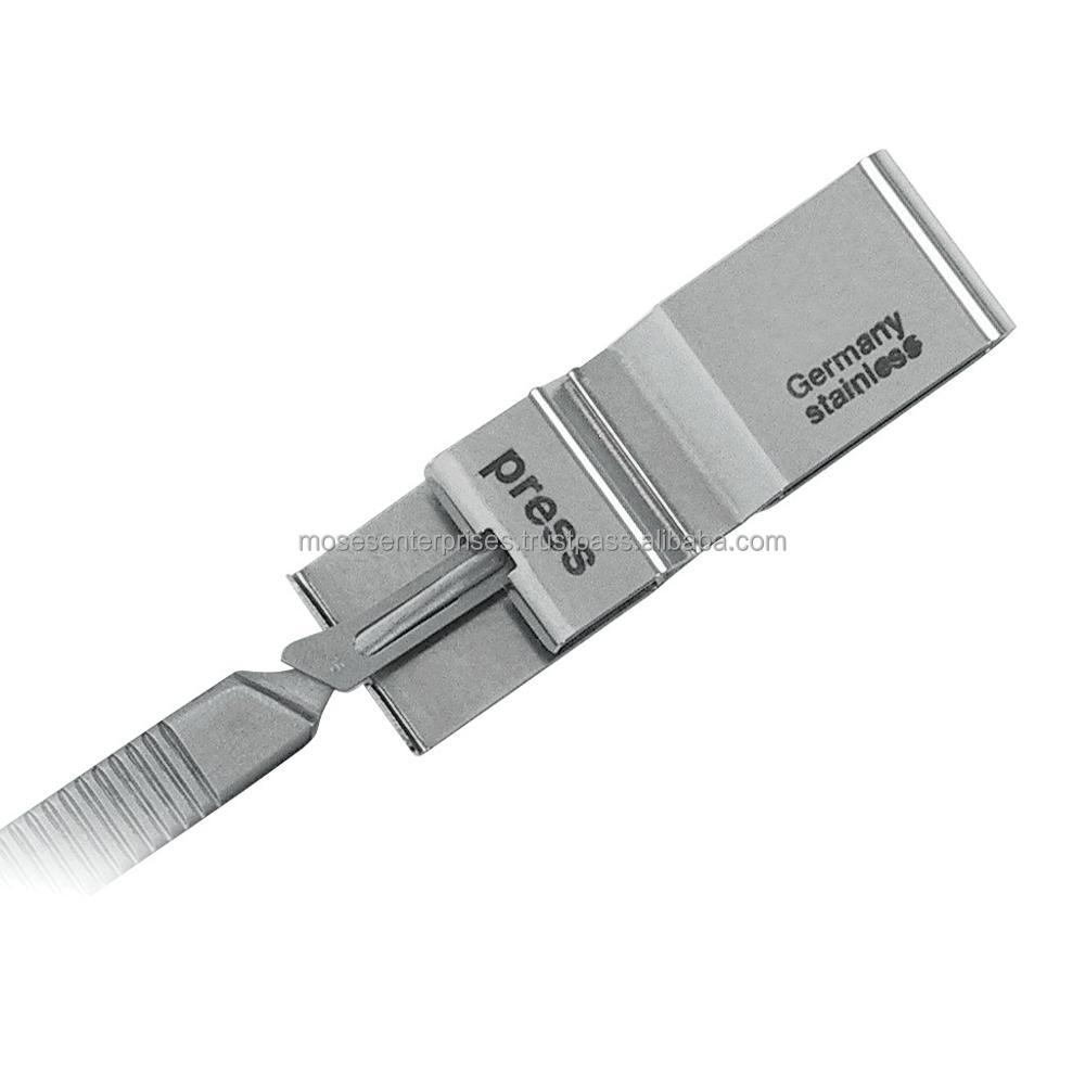 Custom OEM Scalpel Blade Removers Metal CE Manual Medical Examination Surgical Instruments