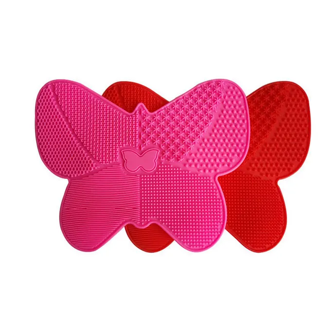 2020 Hot High End Silicone Butterfly Cleaner Makeup Cleaning Pad