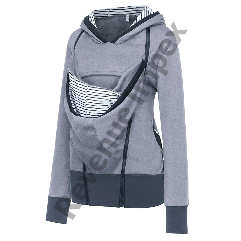 Pregnancy hoodie in cotton