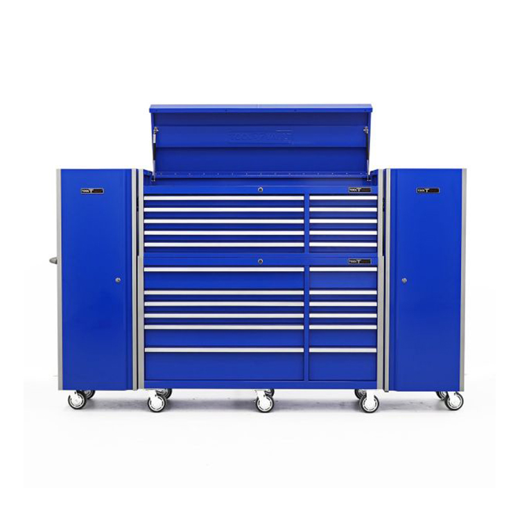 Workshop garage metal tool cabinet/tool trolley/ tool cart with handle and wheels