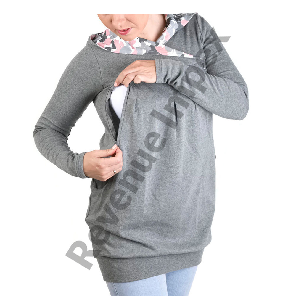 Winter breastfeeding hoodie