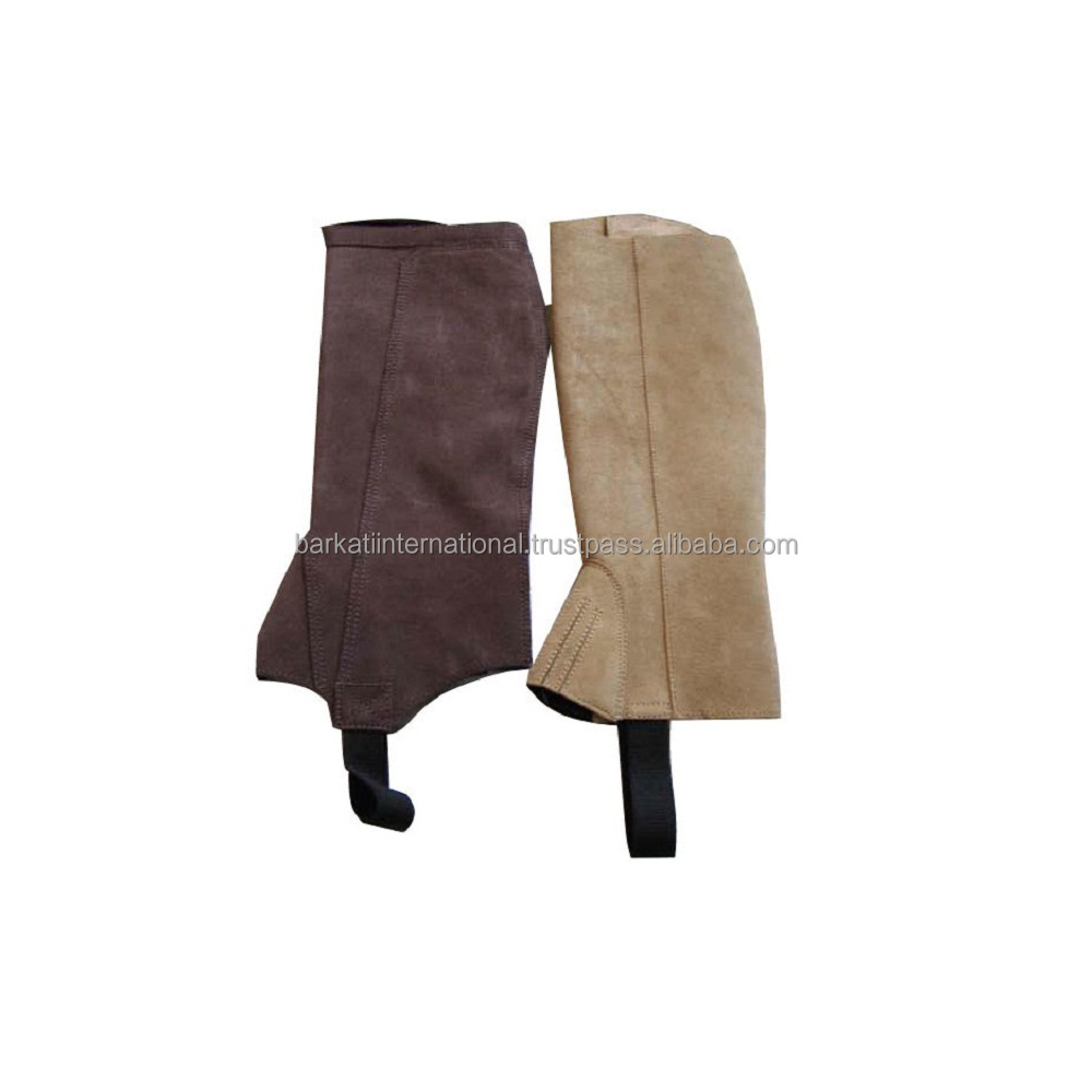 Leather half chaps