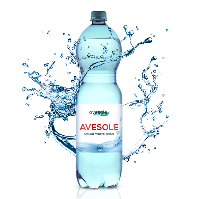 Натуральная блестящая минеральная вода Avesole 1,5 л