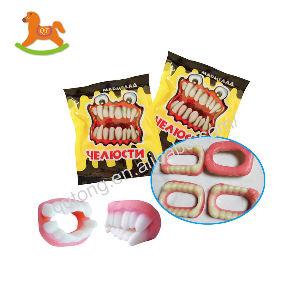 Горячая продажа Хэллоуин сумасшедшие зубы yummy gummy конфеты