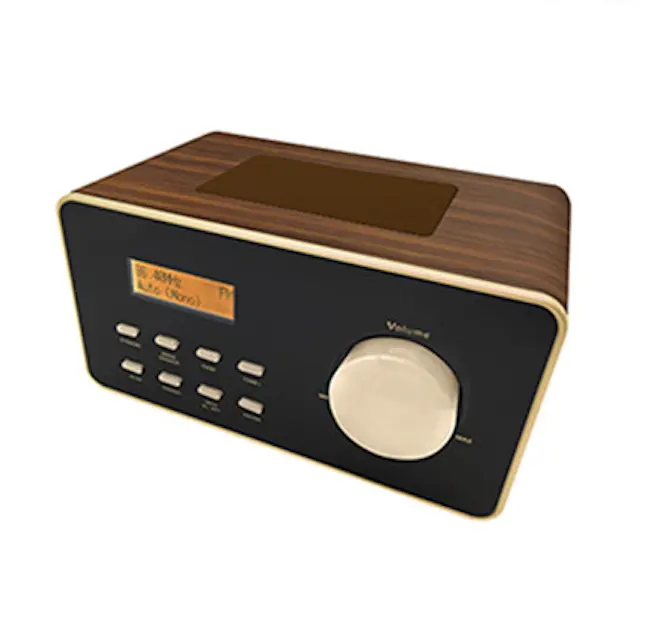 CT-98DAB+ Dot Matrix Display Blue Backlight FM RDS/DAB/DAB+ With 40 Preset Stations Time And Calendar Function WOODEN DAB+ RADIO