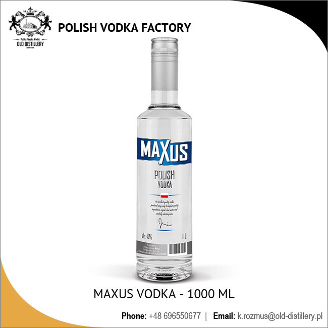 1000 мл отличная оптовая цена на польскую водку Maxus