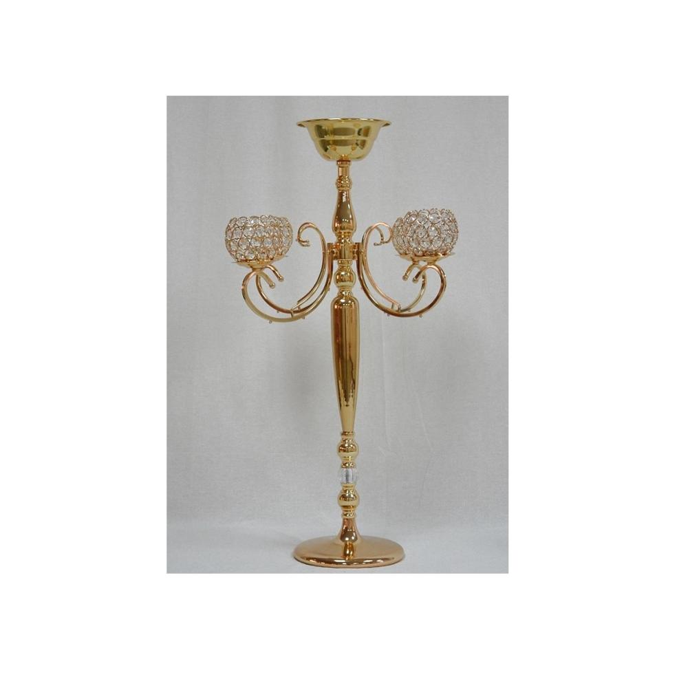 Golden Fancy Candelabra for Wedding