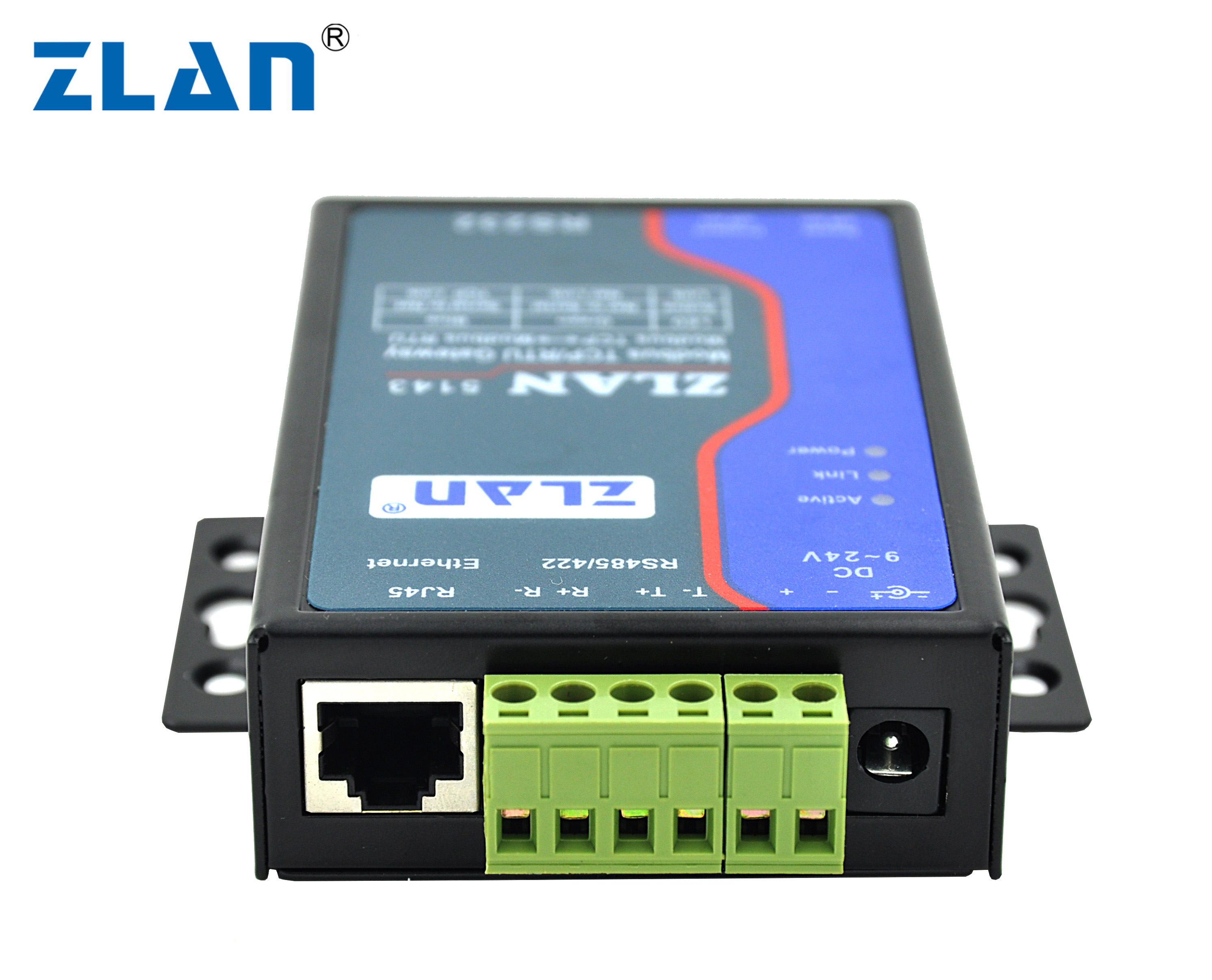 ZLAN5143 RS232 RS485 422 для оптоволкна вай-RJ45 конвертер Modbus RTU отложным воротником TCP шлюз мульти хост seiral Порт сервера