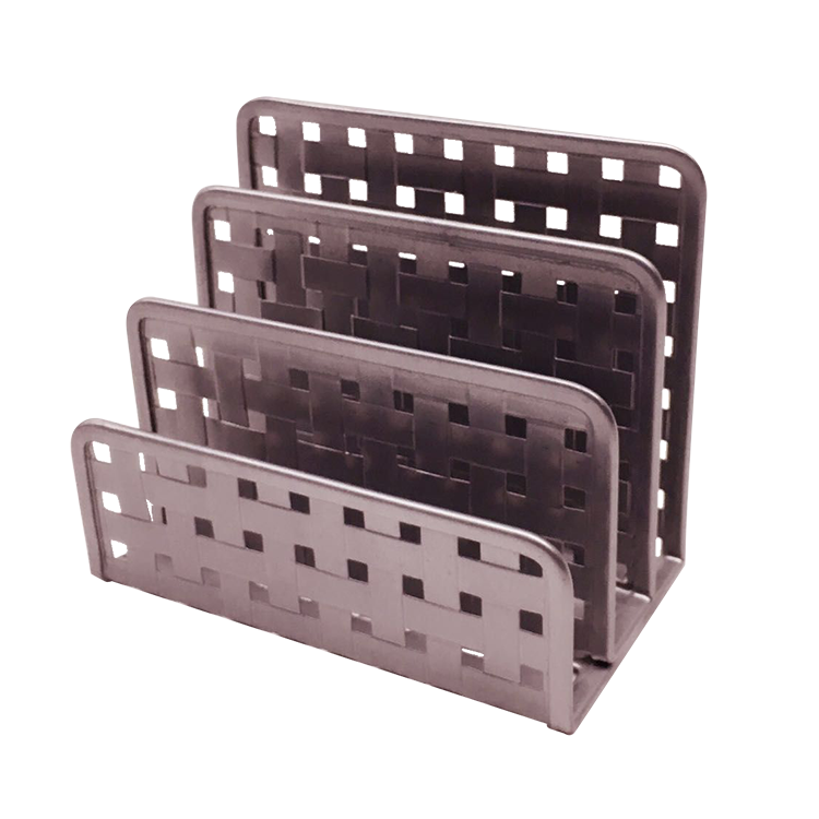 3-Slot Modern Metal Wire Mail Organizer Racks