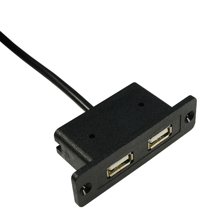 Встраиваемый двойной USB выход электрических штепсельных розеток, встроенный в мебели