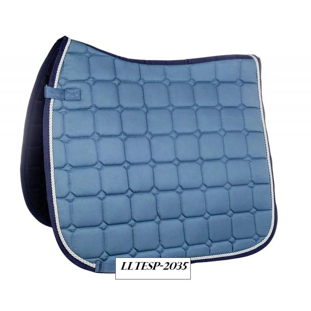 Square Quilted Fabric English Saddle Pad