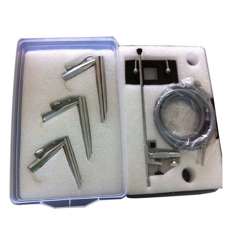 Bronchoscope Rigid With Operating Laryngoscope Set With Chest Upport Holder And Medical Fiber Optic Cable set