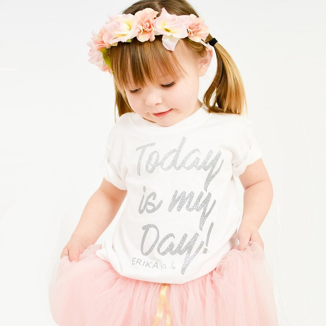 Spring Fall Baby Girls Tops Tees Cute Printed T shirts