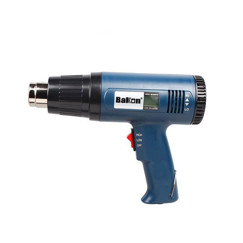 Bakon 1600 W цифровой дисплей горячего воздуха Тепловая пушка для демонтажа Регулируемая температура фена BK8016