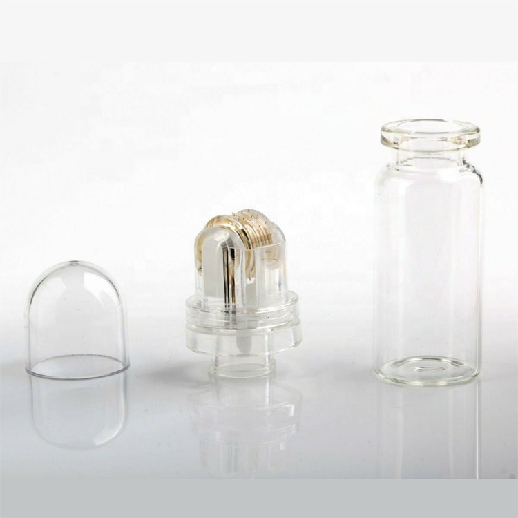 Новый Титан иглы Microneedle Hydra Derma ролик 64 Золотой наконечник аппликатор бутылка