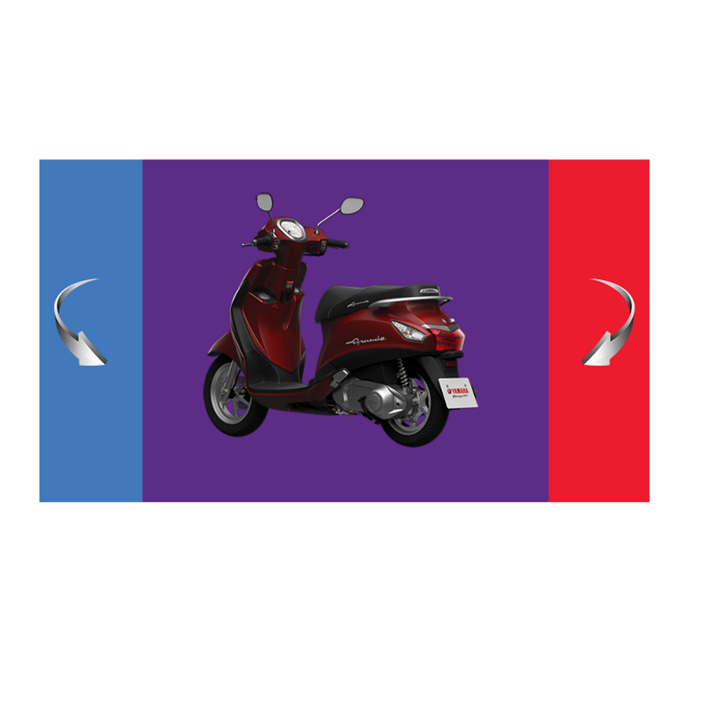 Сделано во Вьетнаме Мода газовый скутер (Grandev Deluxe-YSG 125) красный/синий