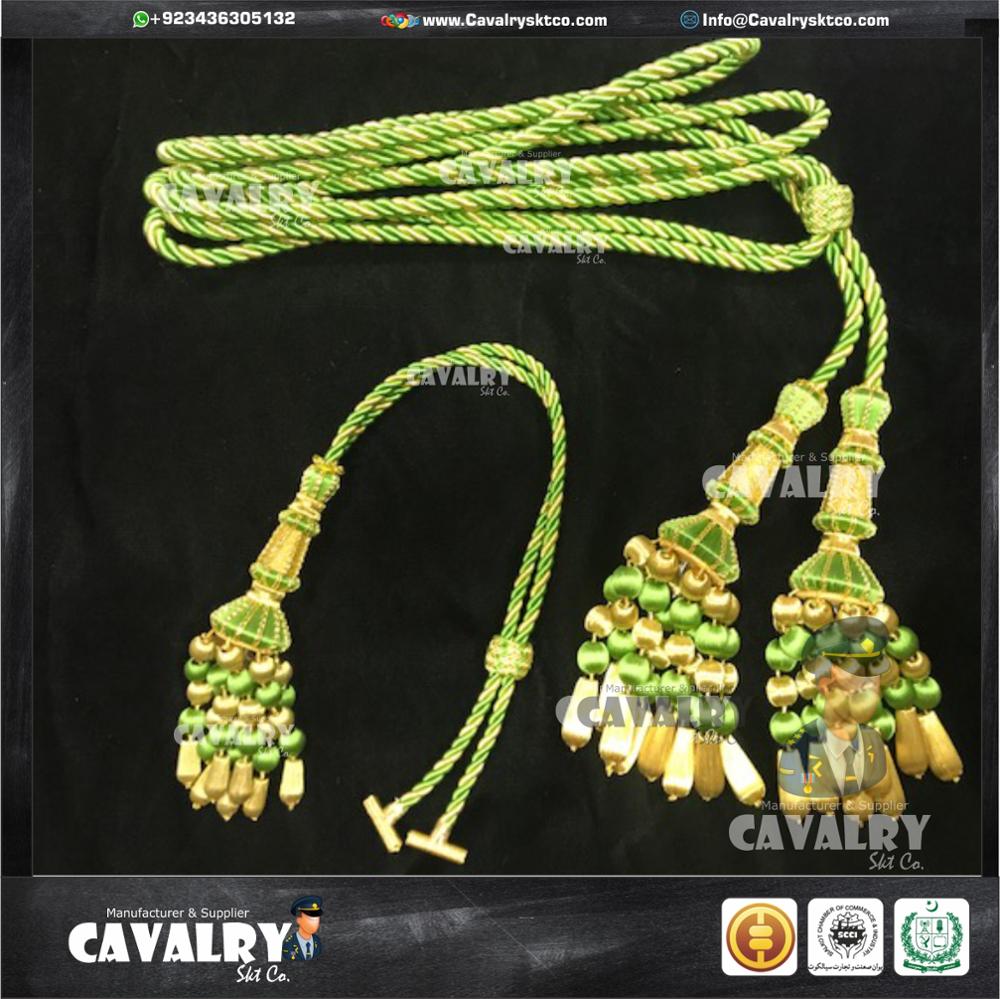 Cingulon Macarena Green Fixation Fixer (HANDMADE)| Borlas de Fleco| Curtain Tassels|