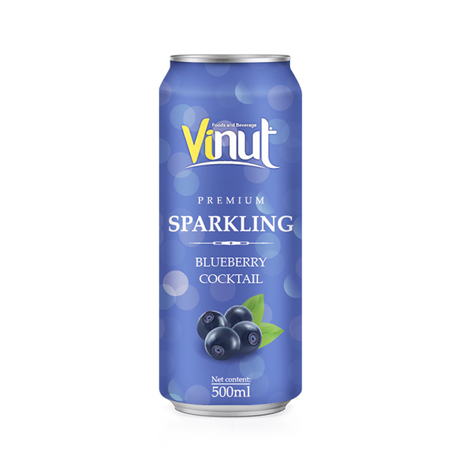 500 мл высококачественный сверкающий коктейль с черникой от VINIT Drink