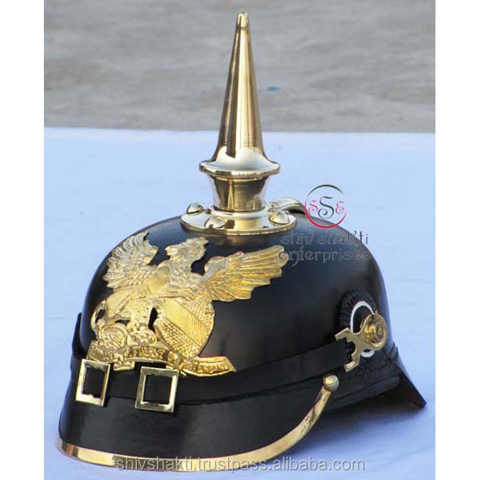 Кожаный шлем Pickelhaube, немецкий Баден шлем, прусский шлем