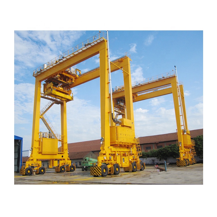 RTG 50/100/150/200 тонн резиновая гусеничная лента контейнер терминал козловые краны цена