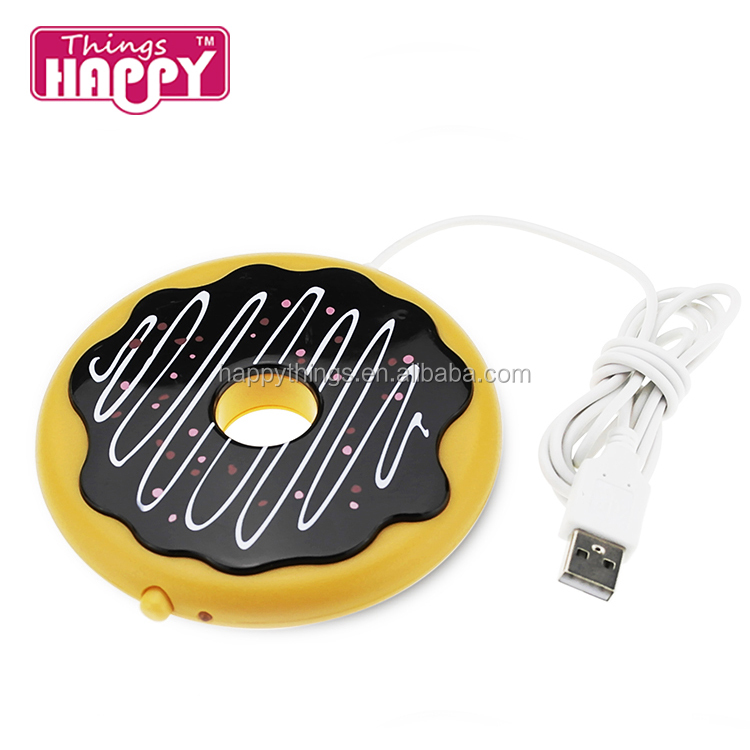 Заводская цена, симпатичный дизайн, в форме пончика, USB-чашка с подогревом