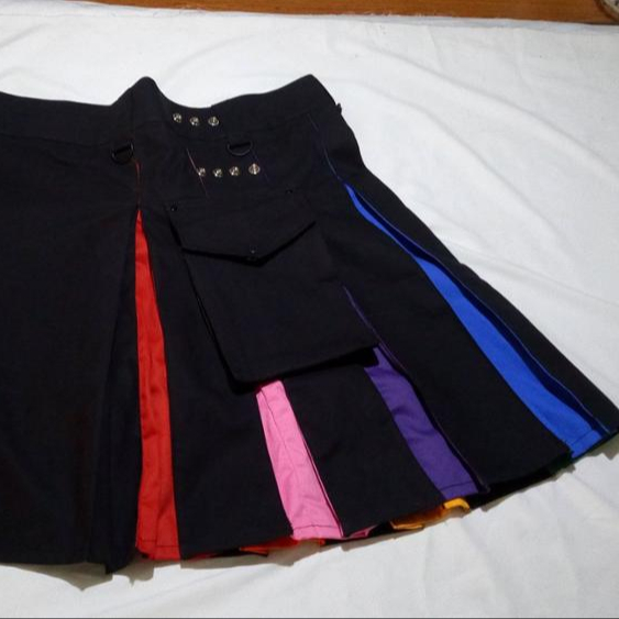 Регулируемая мода Rainbow Pride Kilt