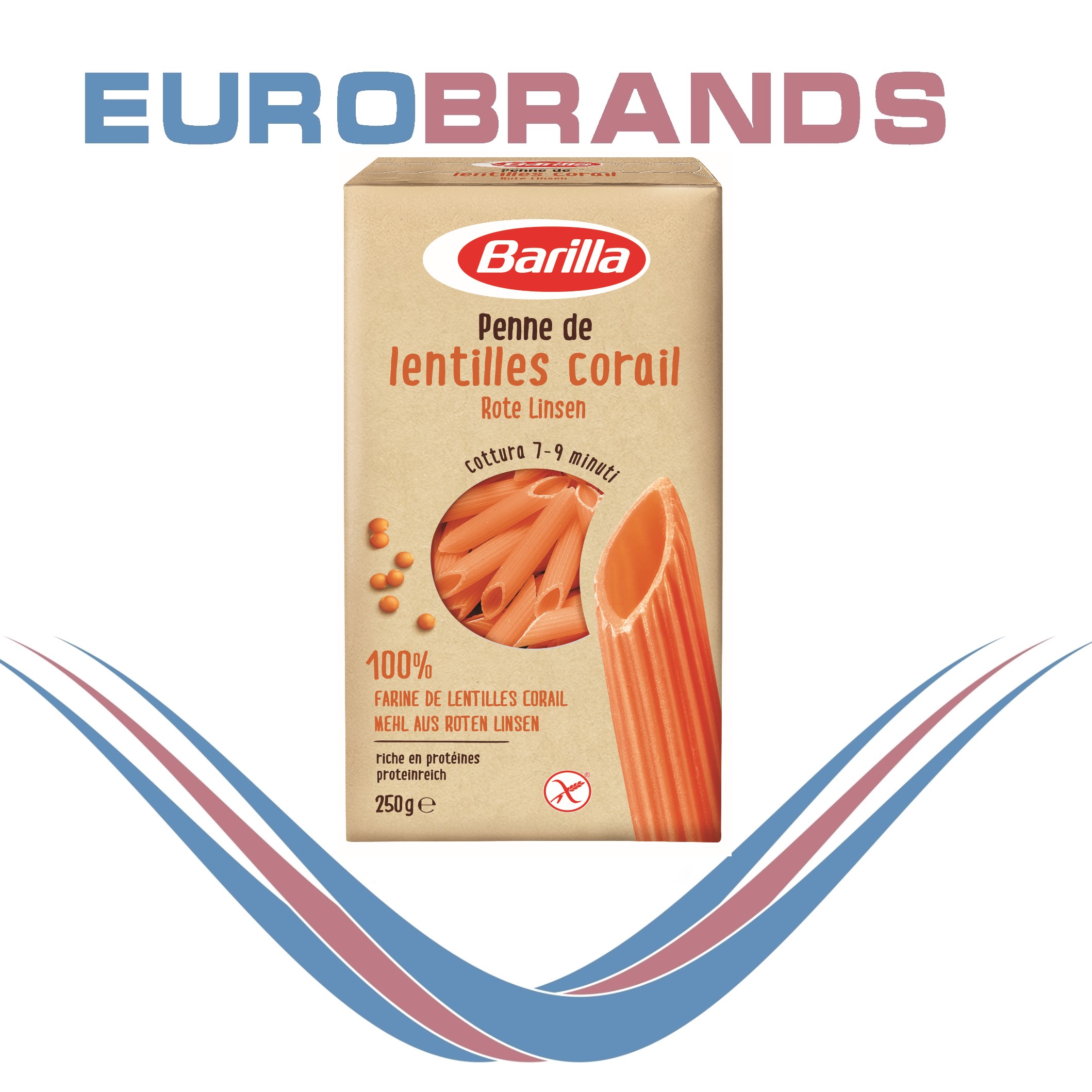 Barilla Penne Rote Linsen, 250 g