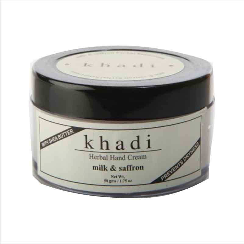 Натуральный травяной крем для рук KHADI с молоком и шафраном