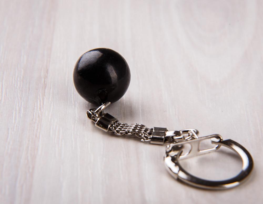 Shungite Сферический брелок/камень
