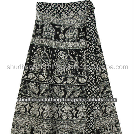 Exclusive New Design & Printed Cotton Wrap Skirt
