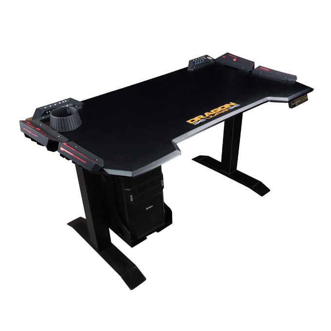 OEM логотип сделанный на заказ дизайн RGB светодиодная лампа регулируемая высота движущийся стоячий стол с USB концентратором