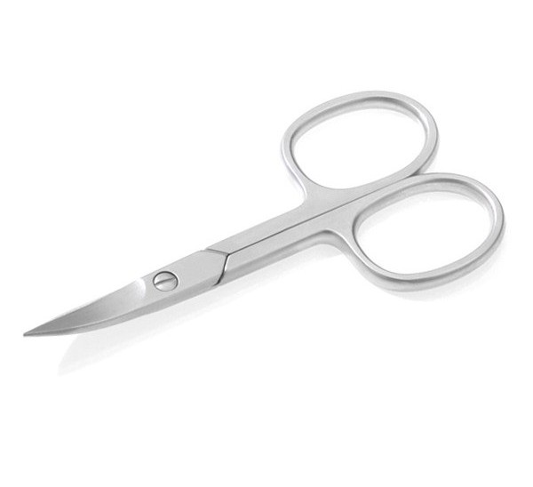 Micro Nail Scissors Stainless Steel Curved Matt Finished Lap Joint Cuticle Nail Scissors