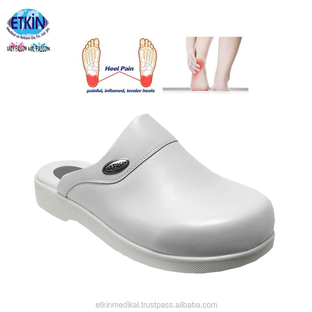 Mens Nursing Clogs For Plantar Fasciitis Best Doctor Clog with Silicone Heel