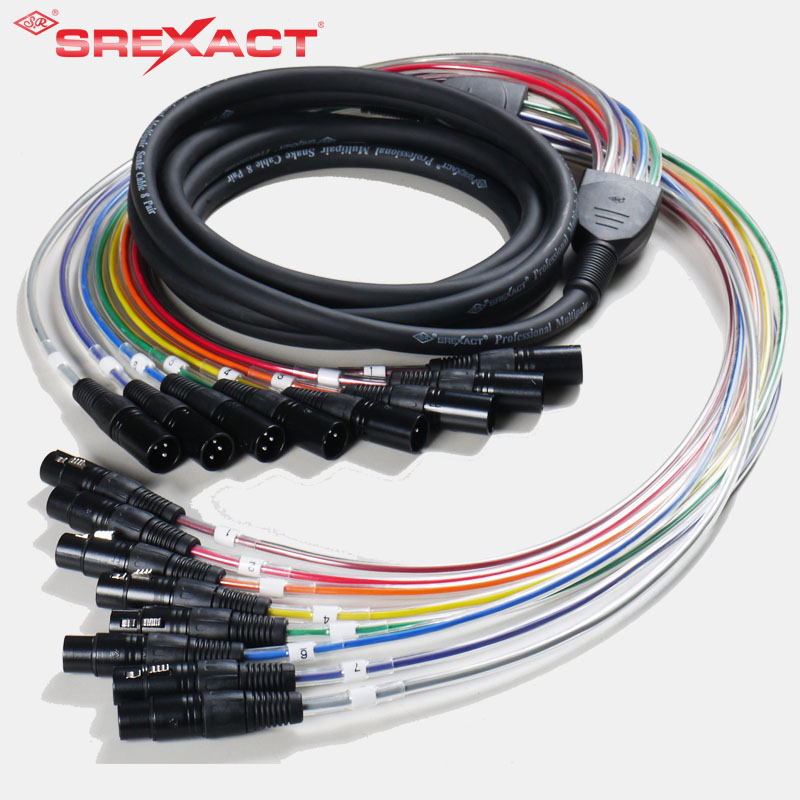 8CH XLR Штекерный и аудио кабель змея