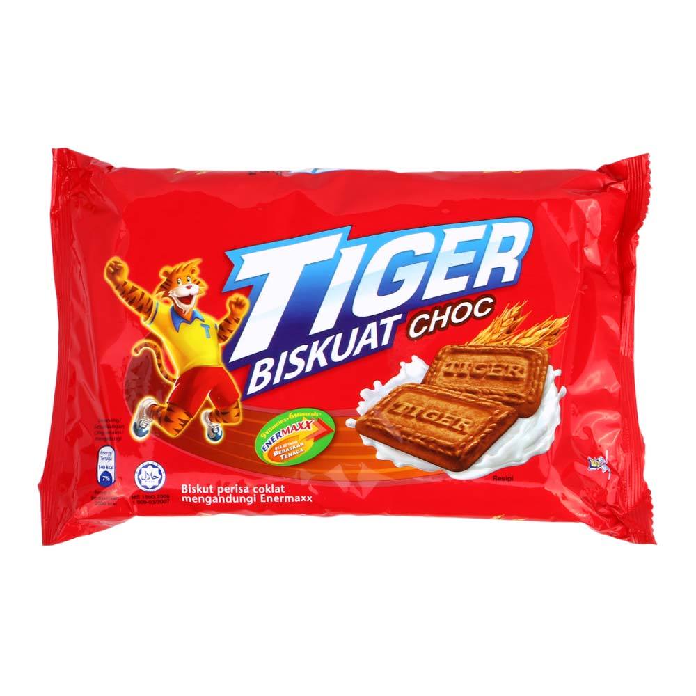 Сладкое печенье Tiger Sweet, Малайзия, с молоком, шоколадом и вкусом банана и шоколада
