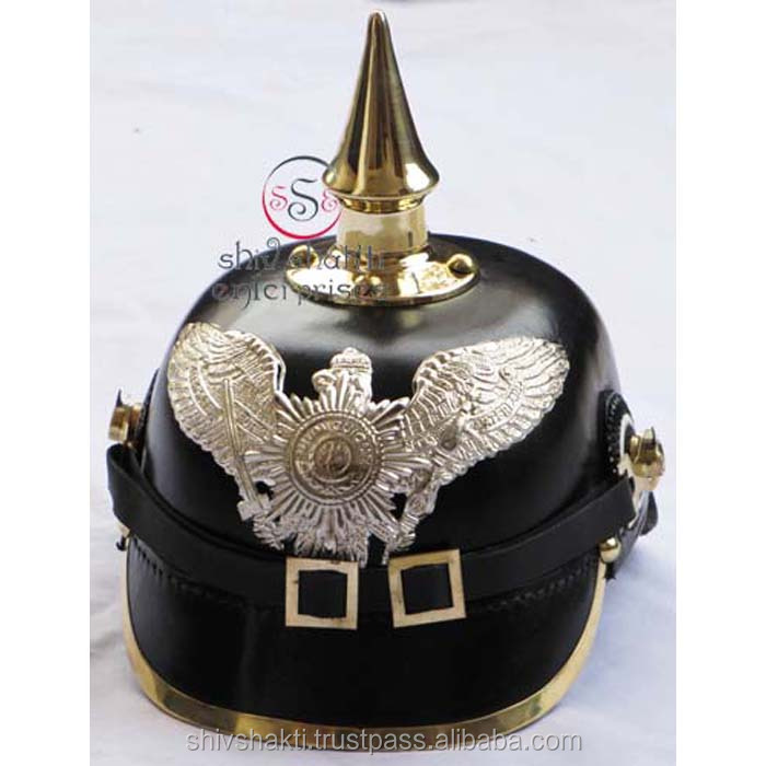 Кожаный шлем Pickelhaube, немецкий шлем bawaa