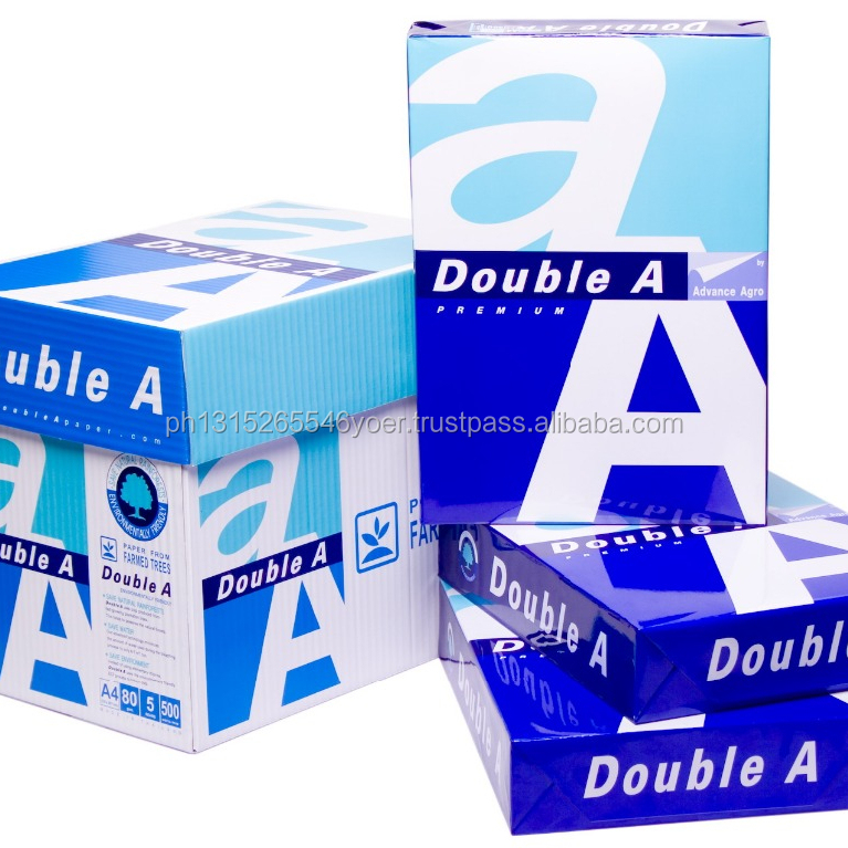 СУПЕРБЕЛАЯ бумага класса А 70 75 80 GSM Double A A4 для копирования