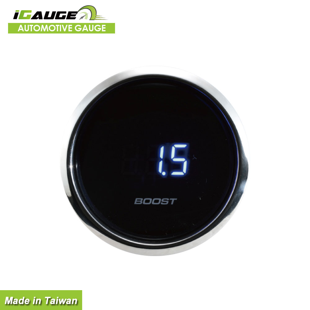52mm Black Face Anti Fog Convex Lens Boost Gauges