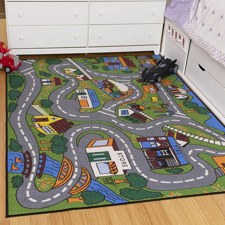 Hot Sale Waterproof Baby Games Play Mat With Cartoon Design