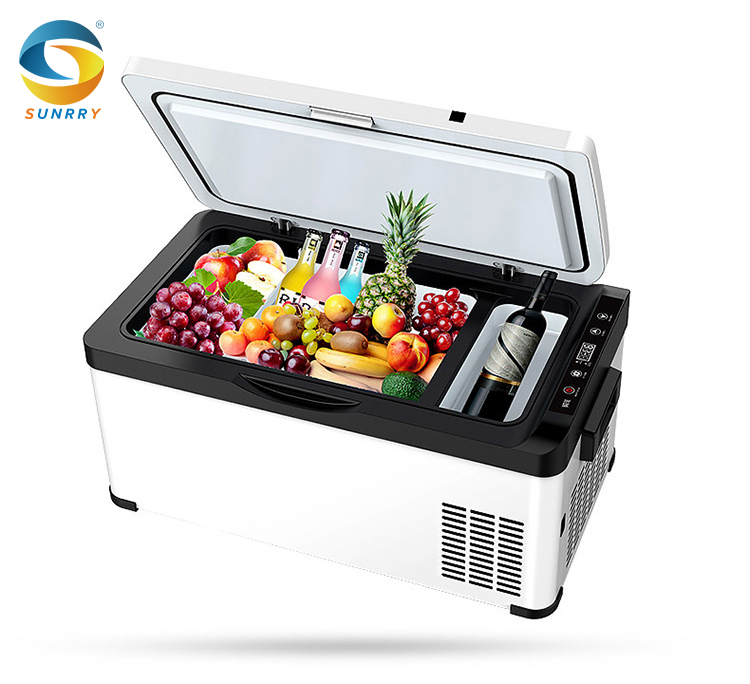 Commercial Small Refrigerator 24V 12V Fridge Freezer Portable Car Fridge 30L 45L Boat Fridge For Sale