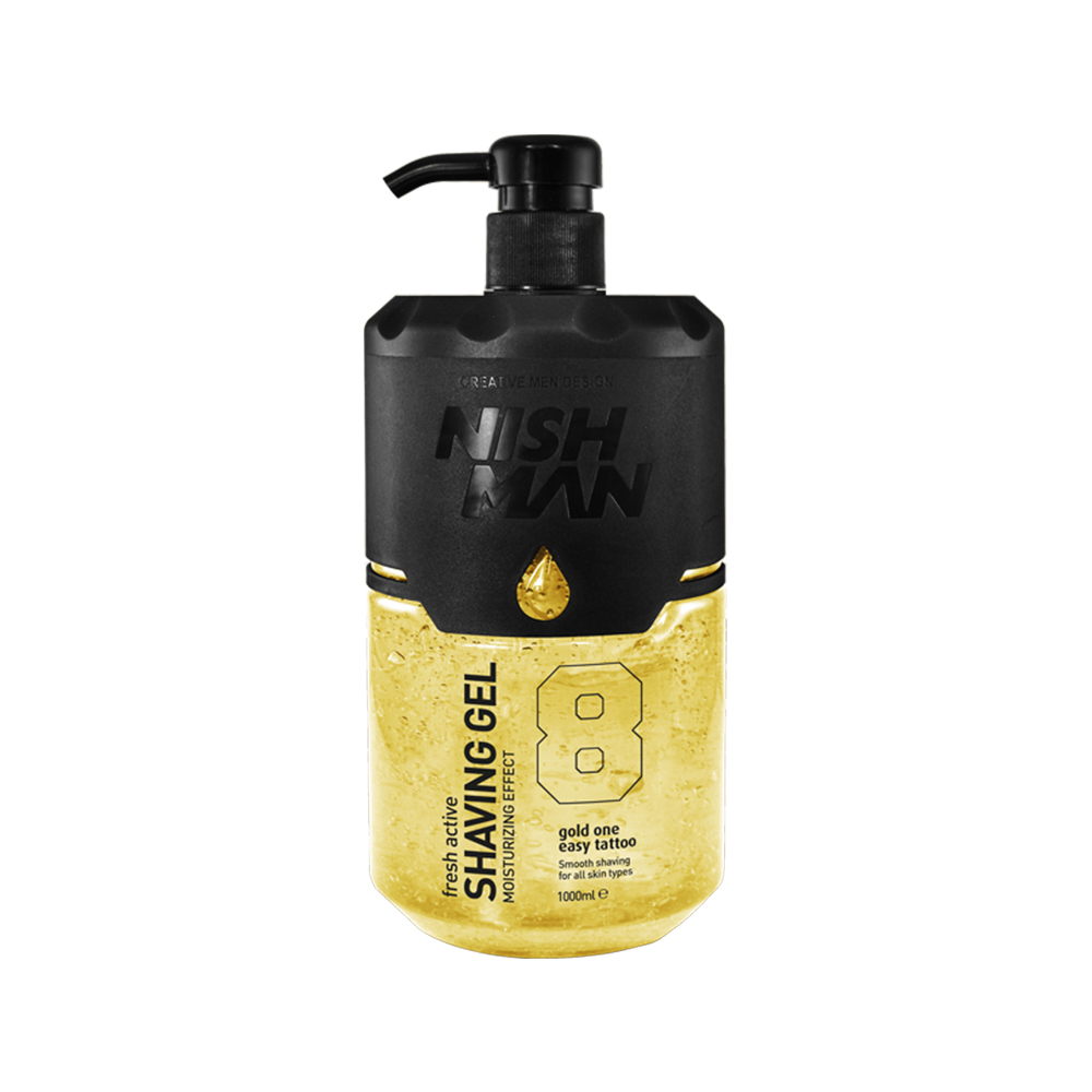 Active And Moisturizing Effect Generating Nishman Shaving Cream Gold For Easy Tattoo For All Skin Type
