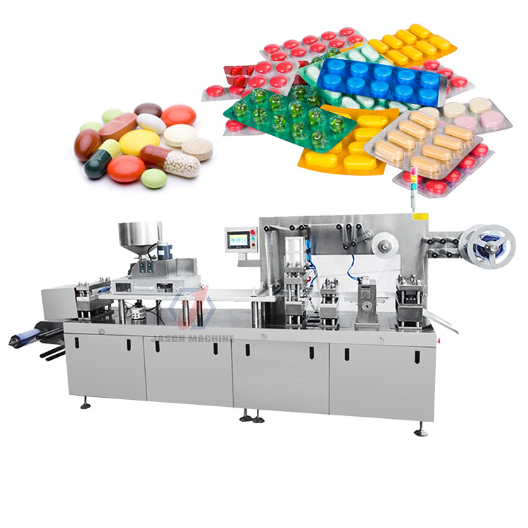 Full automatic pharmaceutical hot sealing small tablet pill capsule blister packing machine