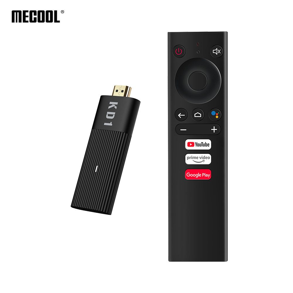 2021 новые MECOOL KD1 Amlogic S905Y2, 2 Гб оперативной памяти, 16 Гб встроенной памяти, Google Сертифицированный 2,4G/5G Wi-Fi Android 10 TV Stick Android ТВ коробка Декодер каналов кабельного телевидения компьютерной приставки к телевизору