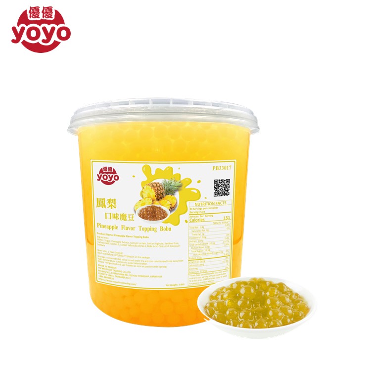 Вкус ананаса, всплывающие Мячи Boba Toppings