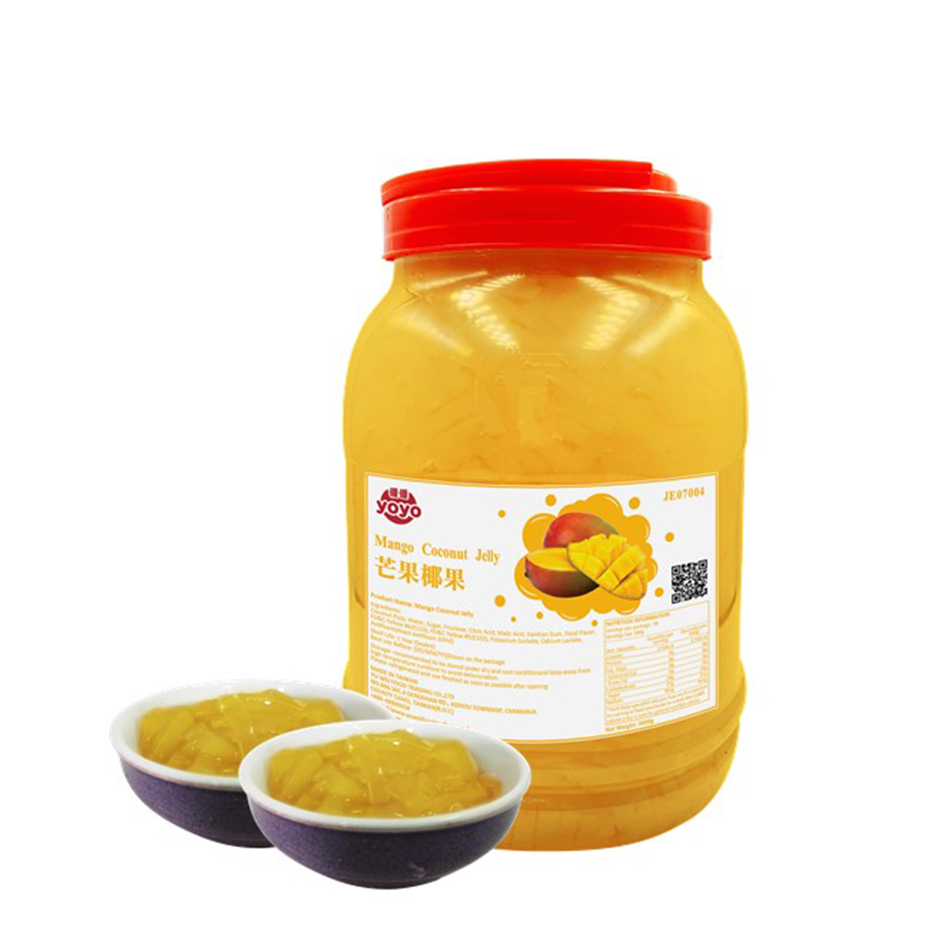 Mango Flavor Coconut Jelly For Taiwan Bubble Tea