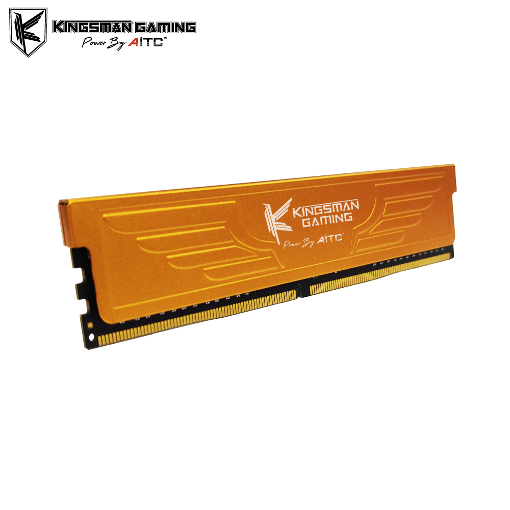Игровая настольная оперативная память 16 Гб ddr4 3200 МГц с золотым радиатором