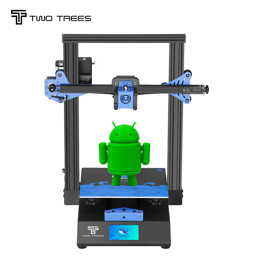 Twotrees цены по прейскуранту завода-изготовителя синее 3d принтер Профессиональный большого размера 235*235 мм автоматическое выравнивание поиска печать 3d принтер машина