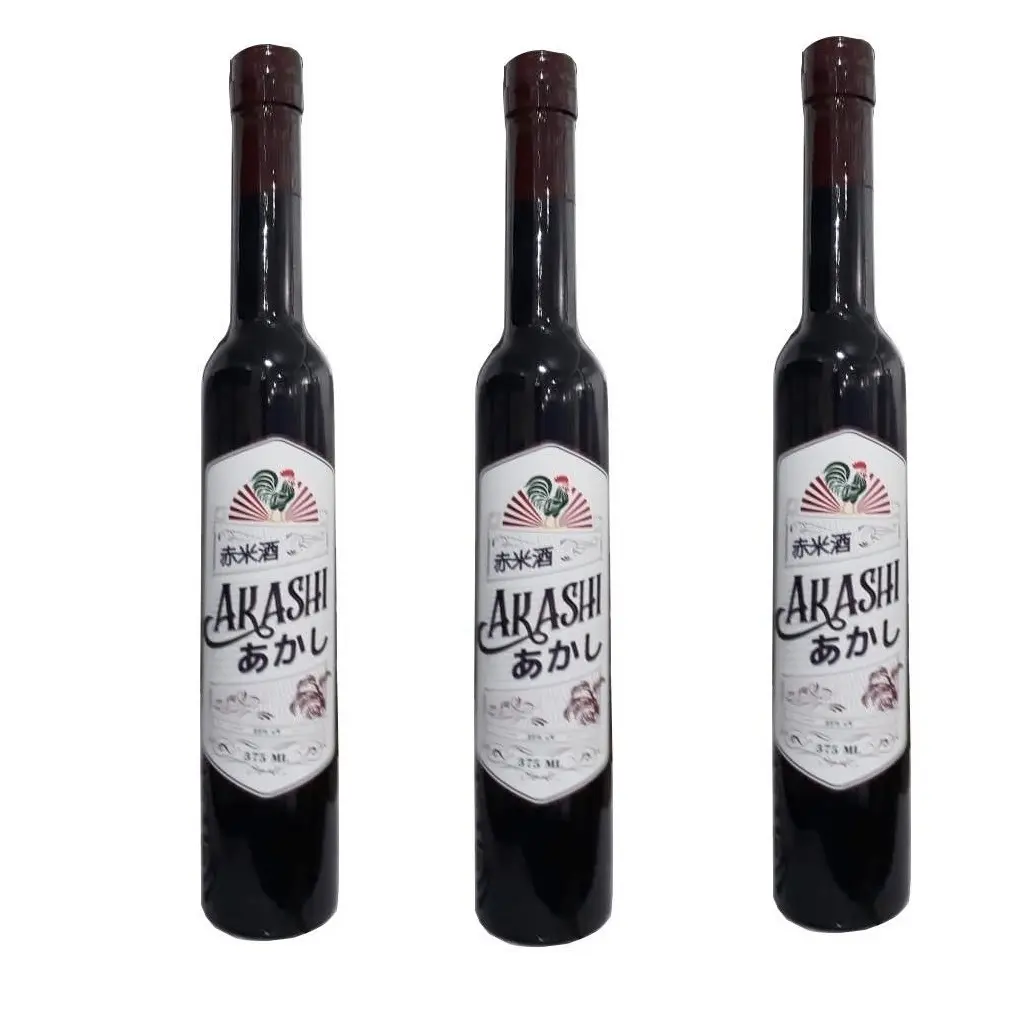 Top Beverage 25% Rice Wine AKASHI 750ml black sticky rice liqour In Bottle Packaging