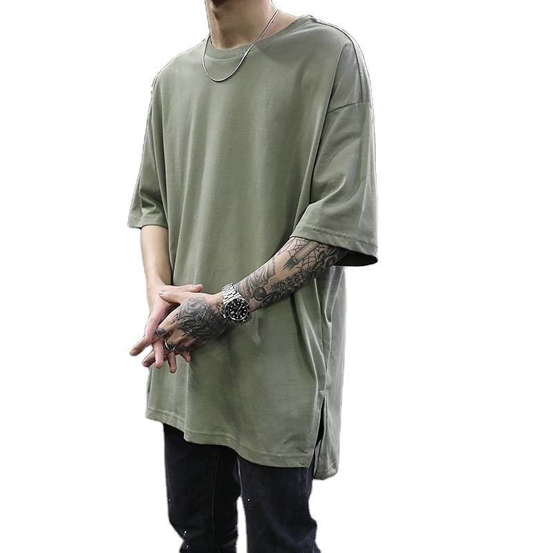 T-shirt custom men street wear oversize distressed t-shirt