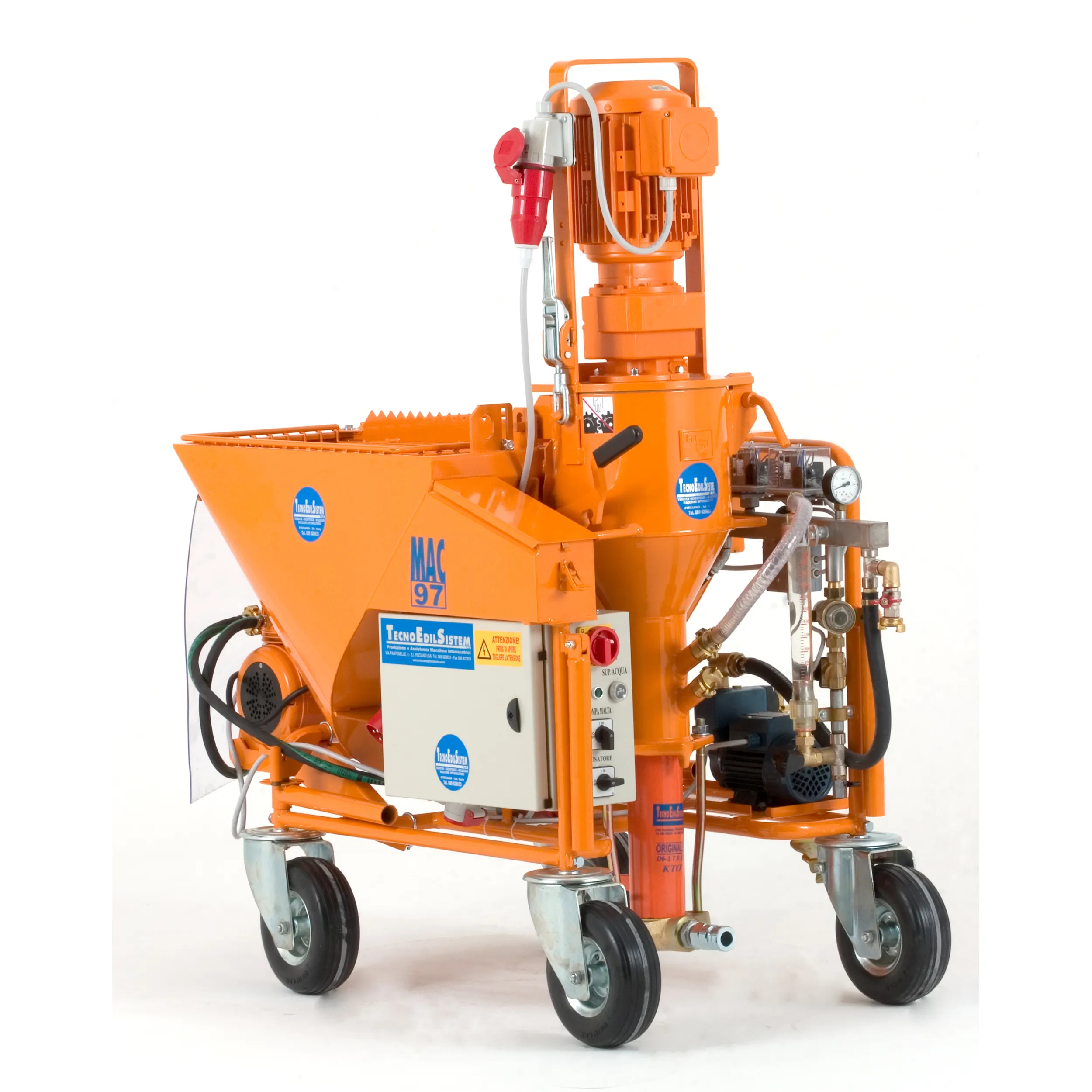high Italian quality MORTAR PLASTERING MACHINES FOR PLASTER AND CONCRETE MAC 97 400V